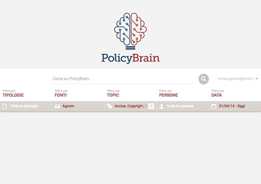 PolicyBrain screen